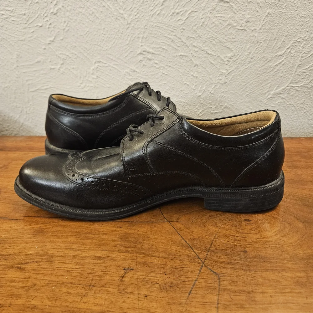Florsheim‎ Portfolio Wing Ox Leather Wing Tip 11702-001 Black Size 11.5 D
